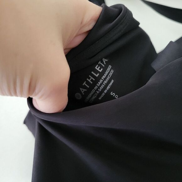 Athleta Malibu Swimsuit One Piece Black Strappy NWT Small - Picture 5 of 13